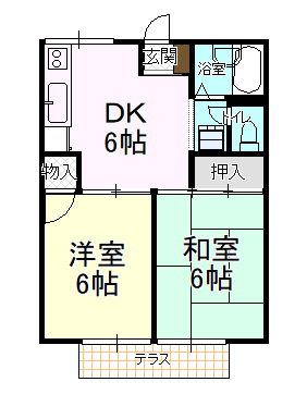 プレジール河本Ｃの間取り