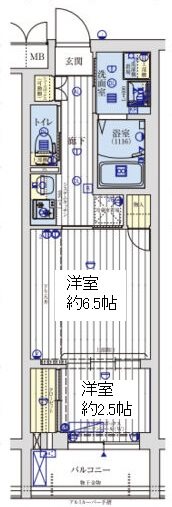 アクアプレイス京都聚楽第の間取り