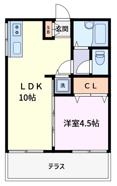 シマハイツの間取り