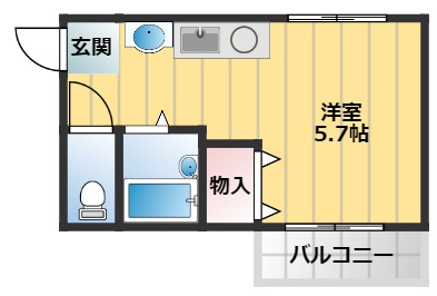 サンメゾン１２の間取り