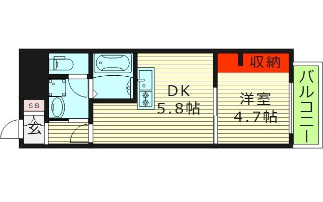 GARDENIA鶴見の間取り