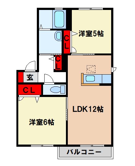 【シャーメゾン和Bの間取り】