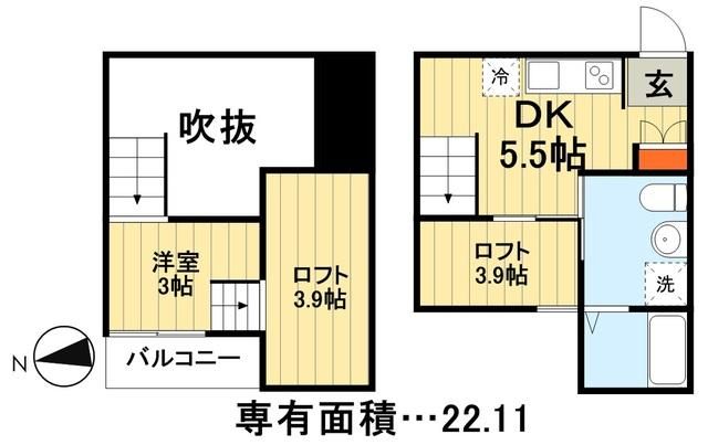 プランドール東千葉の間取り