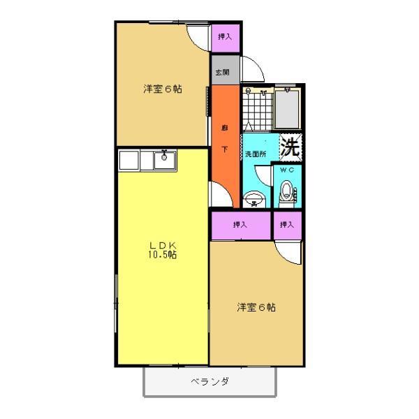 リヴェールＪ．IIの間取り