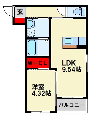 BRAVE BASE 戸畑東の間取り