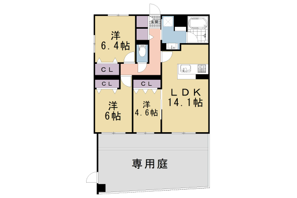 （仮称）上賀茂東上之段町プロジェクトの間取り