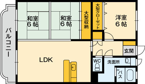 霧島市隼人町見次のマンションの間取り