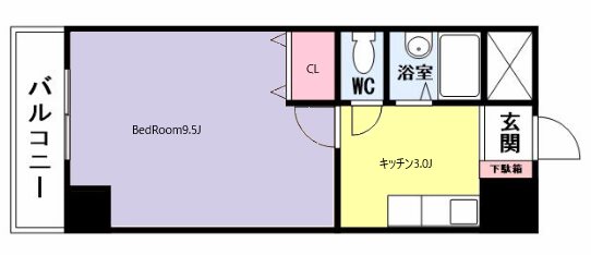 【ギャラン南小倉の間取り】