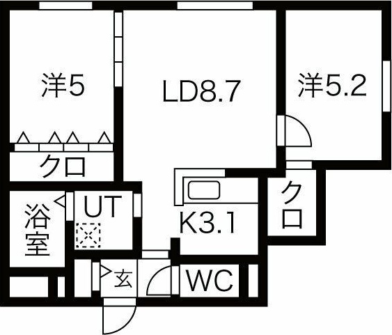 Encore北27条(アンコール北27条)の間取り