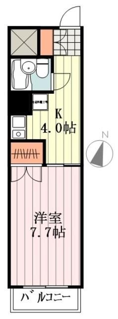 第２３クリスタルマンションの間取り