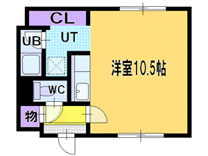 北広島市中央のマンションの間取り