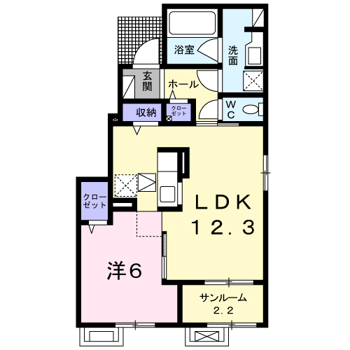 ラ　ルミエールIの間取り