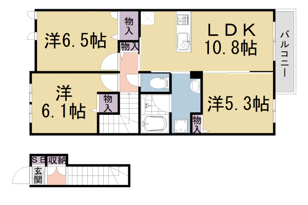 テラ　パークスの間取り