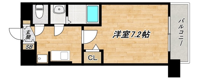 大阪市阿倍野区天王寺町北のマンションの間取り