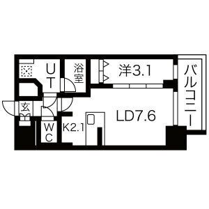 メイクスWアート浅間町の間取り