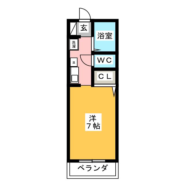 アルカディア谷口の間取り