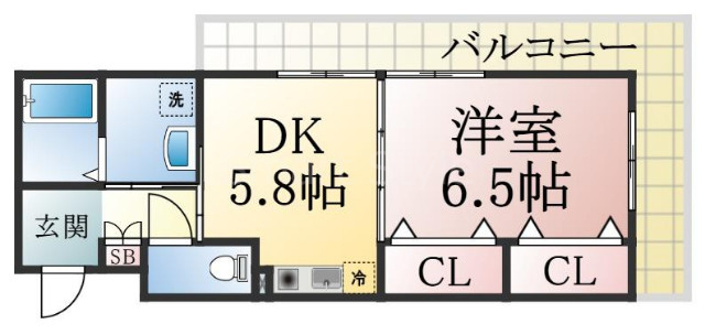 ParkCourt東須磨の間取り