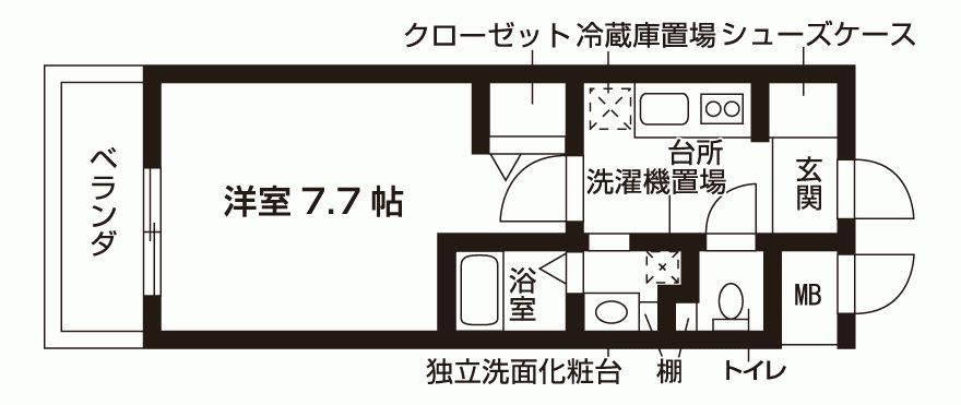 ビオス天王寺の間取り