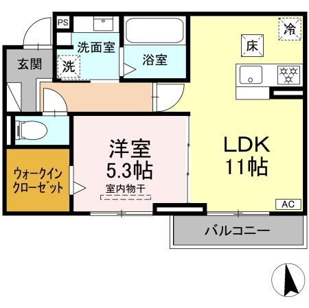 トラスト21　A棟の間取り