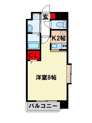 太宰府市坂本のマンションの間取り