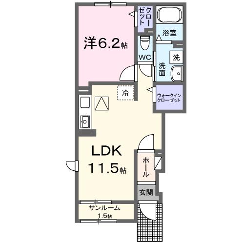 ベルヴィル加須　IIの間取り