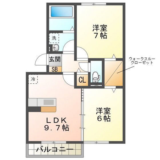 プレミール　ボヌール　Ｈの間取り