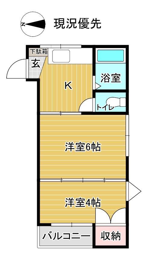 ラポールイズミの間取り