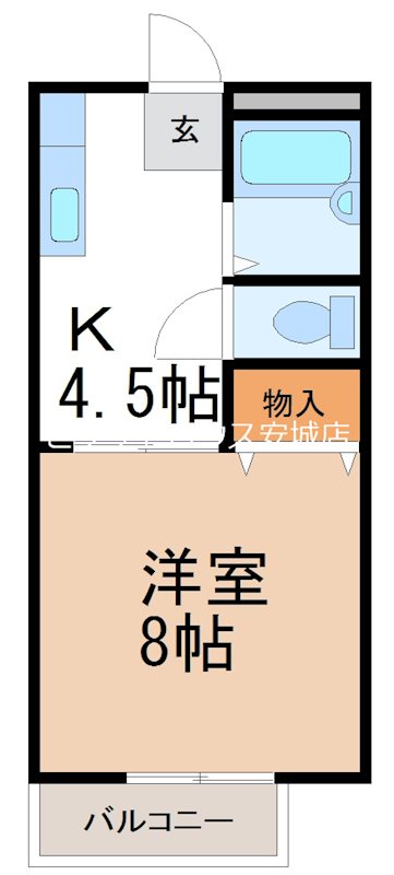 ハウスＫ３の間取り