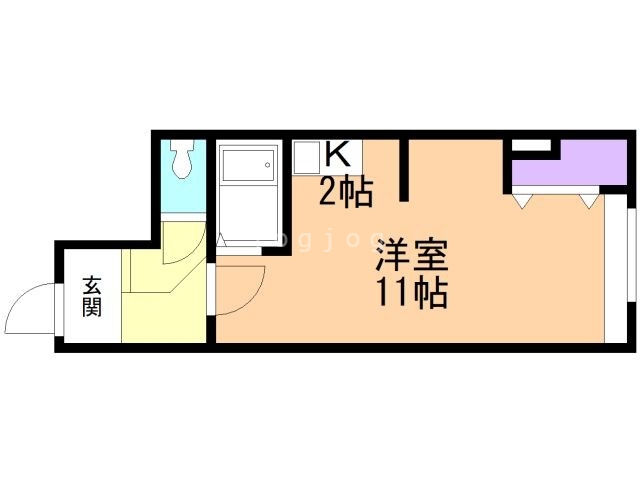 札幌市北区北二十三条西のマンションの間取り