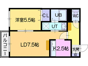 サンコート文京台の間取り