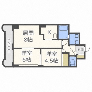 メルバＮ１４の間取り