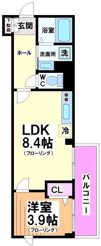 世田谷区八幡山のマンションの間取り