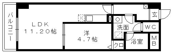 サウスコートの間取り