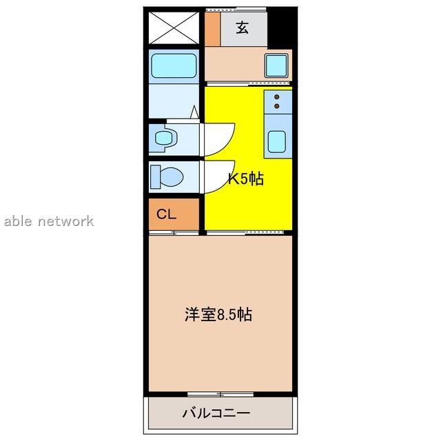 サポートタウン河渡の間取り