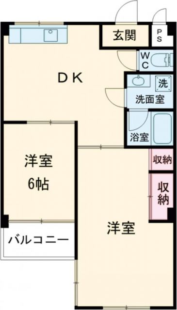 宇都宮市桜のマンションの間取り