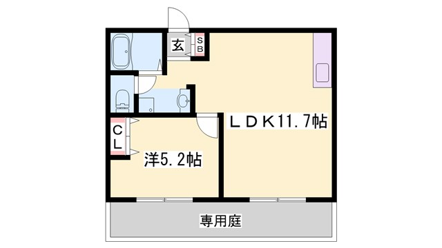 カナロア野里駅前の間取り