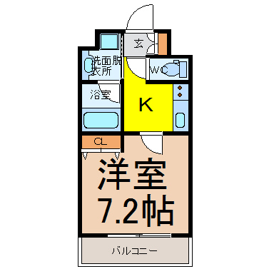 名古屋市名東区社口のマンションの間取り