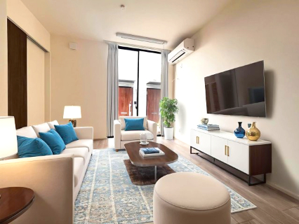 居室・リビング　本画像はAIのCG作成イメージであり実際に現地に家具は置かれ