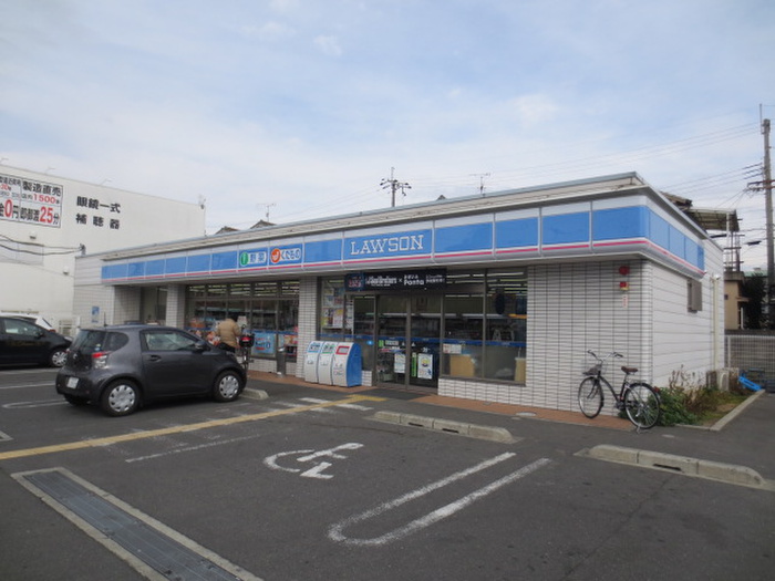 コンビニ　ローソン八尾青山店（コンビニ）まで450m