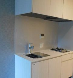 キッチン　コンパクトなキッチンで掃除もラクラク