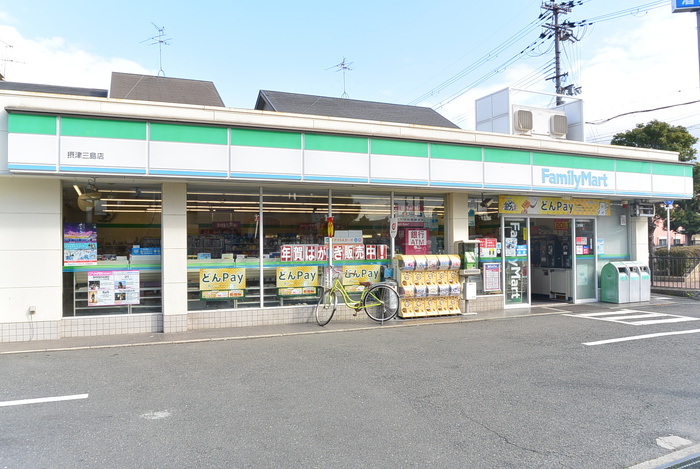 コンビニ　ファミリーマート摂津三島店（コンビニ）まで205m