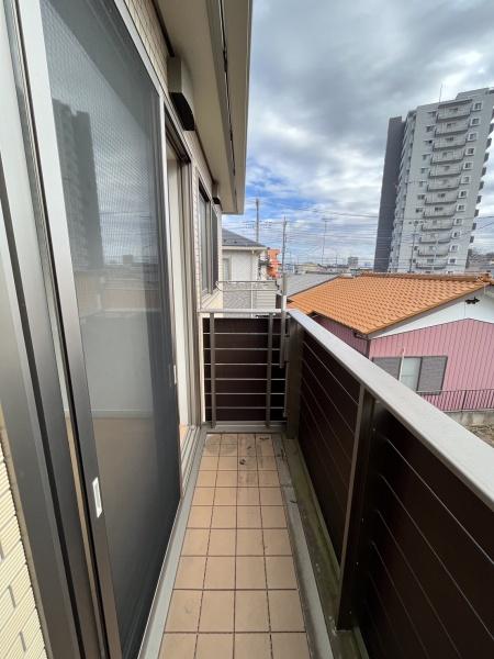 バルコニー　日当たりいいです！