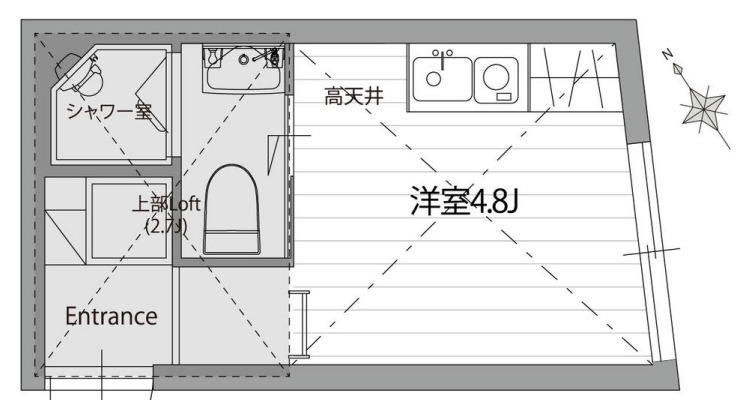 東武東上線 北池袋駅 徒歩5分 2階建 築12年の間取り写真
