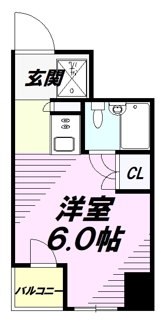 ＪＲ中央線 西八王子駅 徒歩3分 8階建 築42年の間取り写真