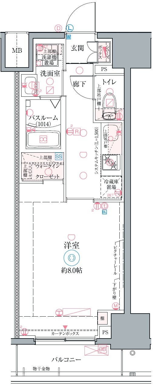 クレヴィスタ名古屋上前津の間取り写真