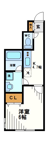 京王線 千歳烏山駅 徒歩4分 3階建 築10年の間取り写真