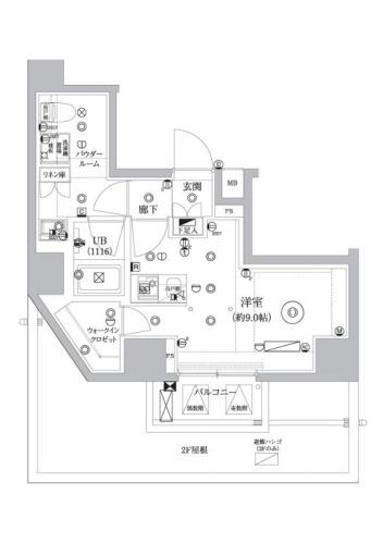 東京メトロ東西線 東陽町駅 徒歩9分 7階建 築5年の間取り写真