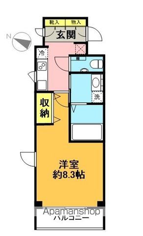 京王線 代田橋駅 徒歩4分 5階建 築20年の間取り写真