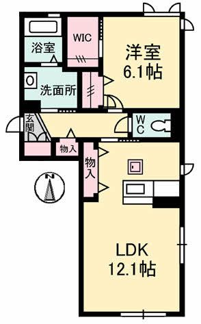 山陽新幹線 新下関駅 徒歩4分 2階建 築14年の間取り写真