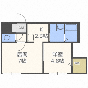 クリビア二十四軒の間取り